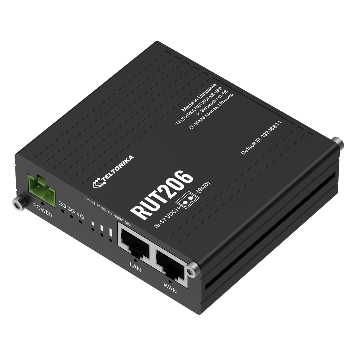 Teltonika | RUT206 | INDUSTRIAL 4G ROUTER Desktop 802.11b/g/n (Wi-Fi 4), Access Point (AP), Station (STA)