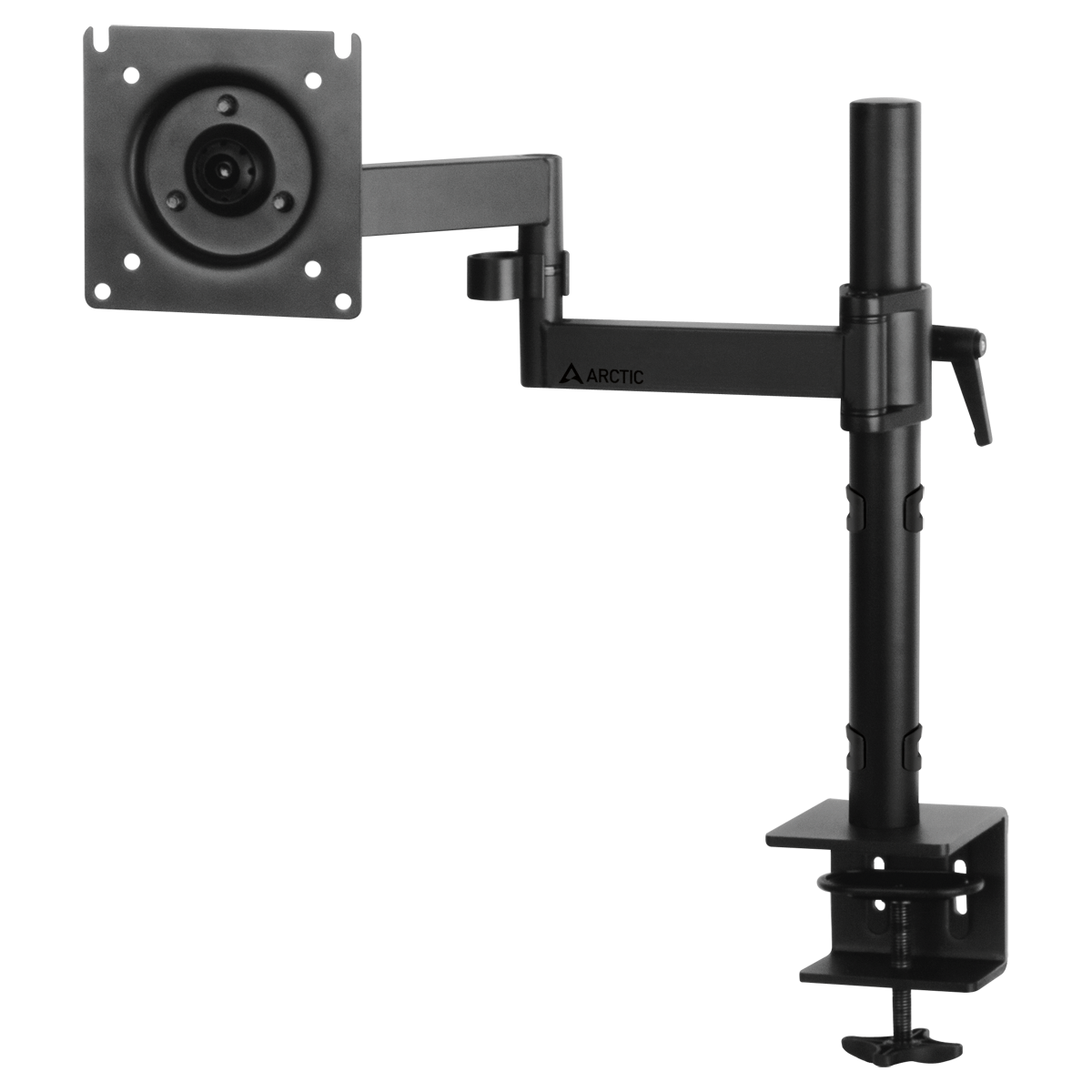 Arctic Cooling X1 Single Monitor arm | VESA 75x75-100x100 | Max 15kg | Desk clamp | Black