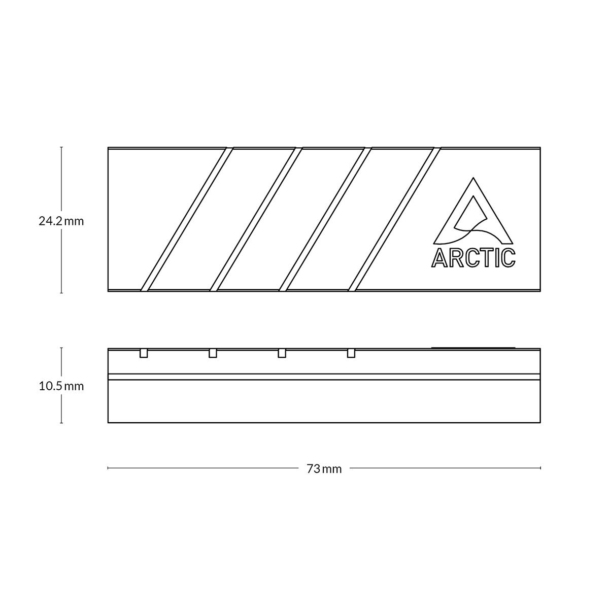 ARCTIC M2 Pro - Heatsink for M.2 2280 form factor SSD | Black