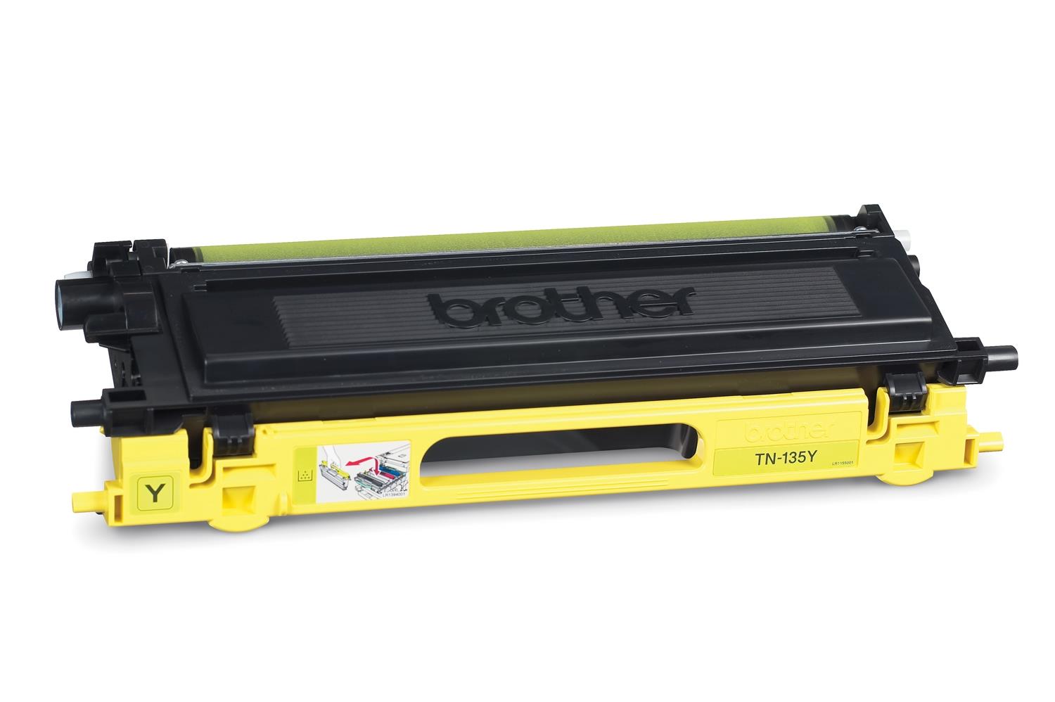 Brother Toner TN-135Y High Yield | 4000Pages | Yellow