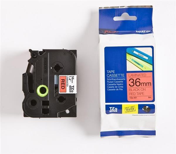Brother TZE461 Tape BlackText, Red bottom, 36mm