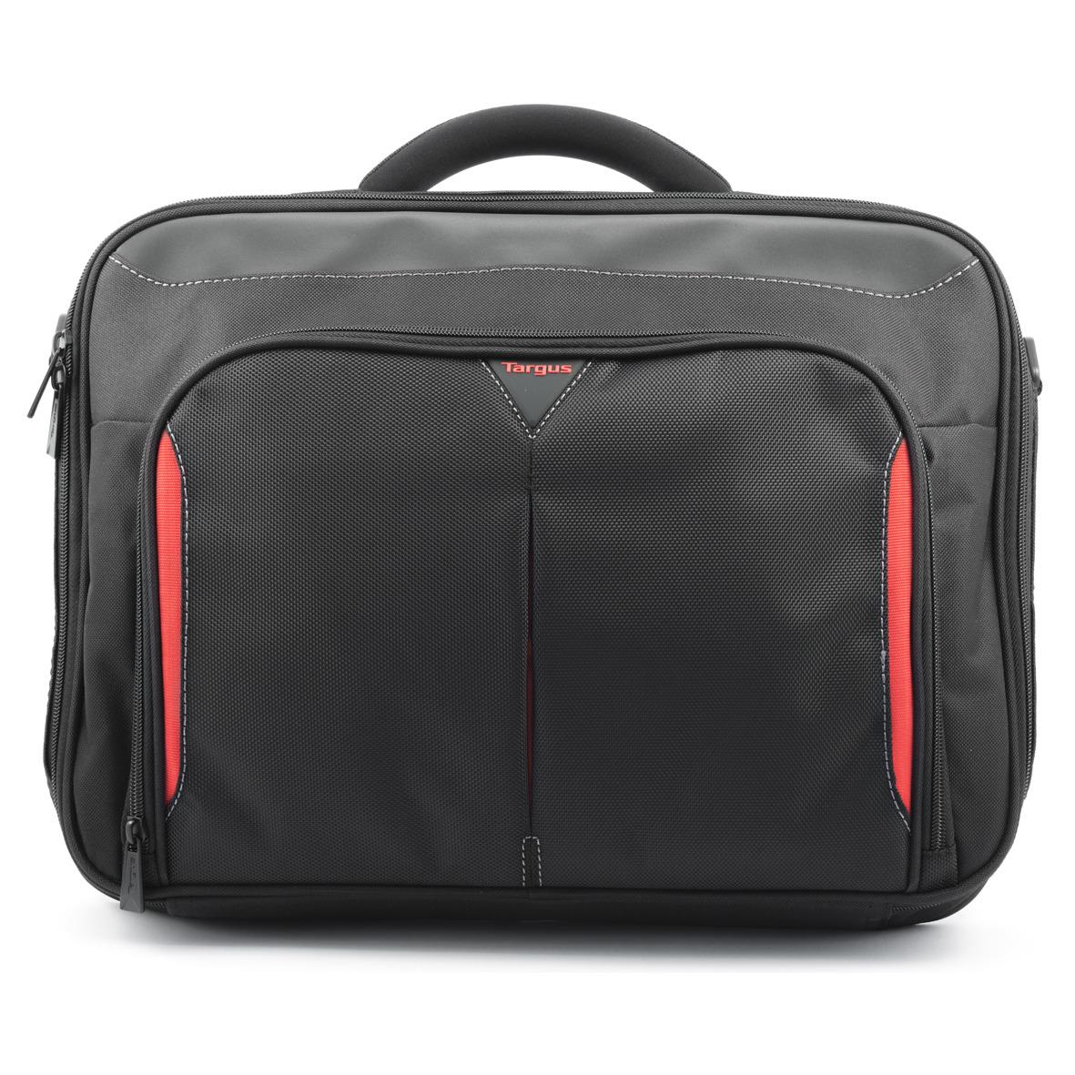 Targus 15-15.6'' Classic+ Clamshell Laptop Bag - Black/Red