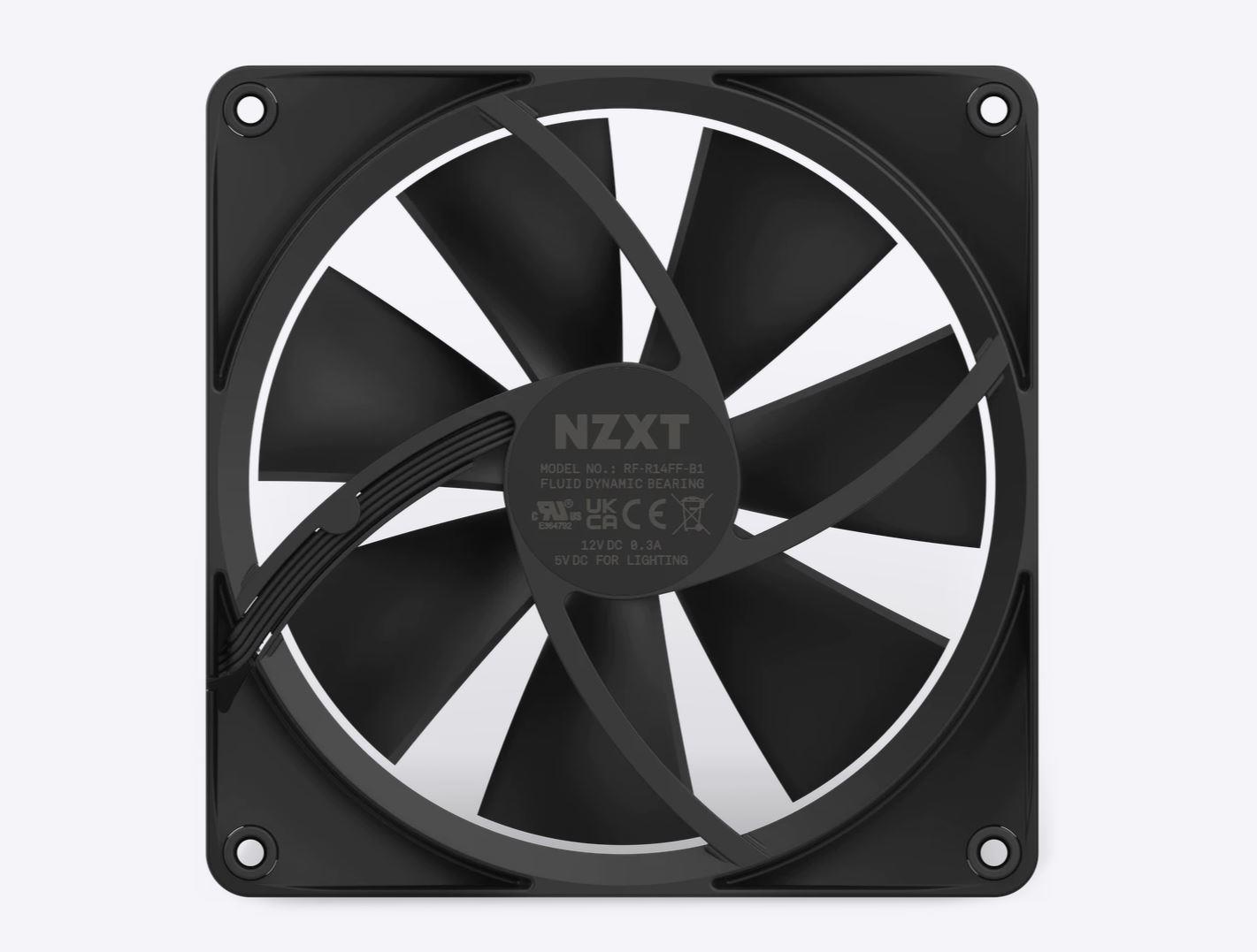 NZXT F140 RGB 140mm Black Single