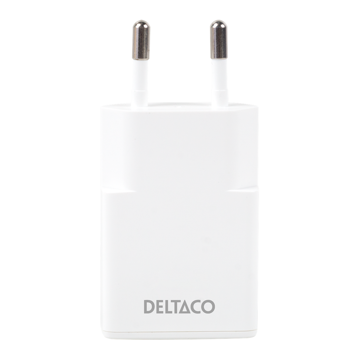 DELTACO Wall charger, 1xUSB-C DP,30W slim,White