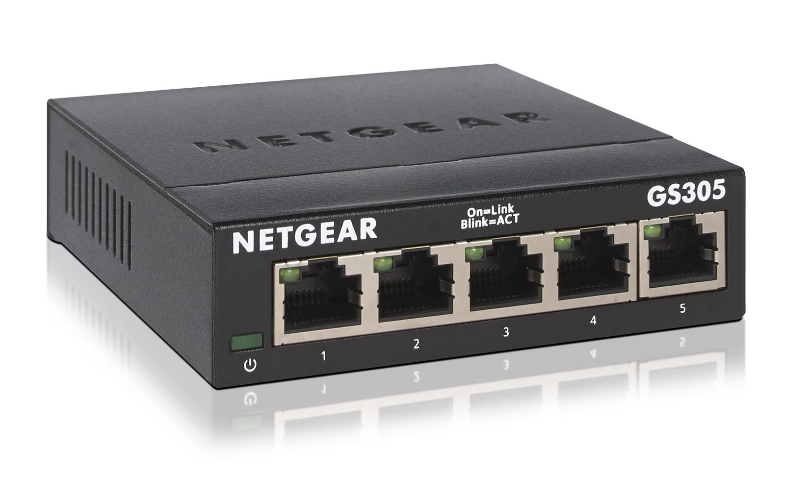 Netgear GS305 | Gigabit Ethernet SOHO Unmanaged Switch | 5x Port | 1Gbit/s