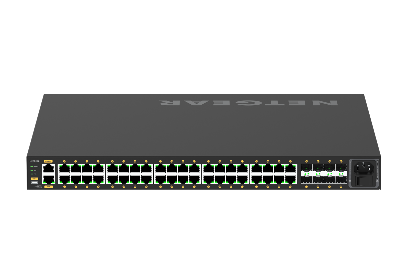 Netgear M4250-40G8XF-PoE+ (GSM4248PX) | AV Line M4250-Series | 40x Port | 1Gbit/s | 960W PoE