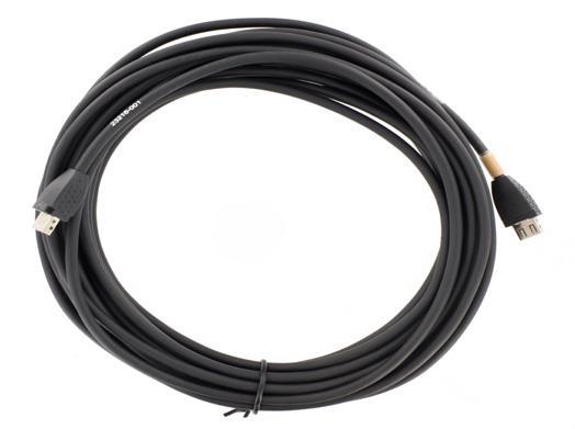 Poly Clink 2 cable | Walta to Walta | Group Series & HDX microphone array cable | Patch cable | 7.6m | Black