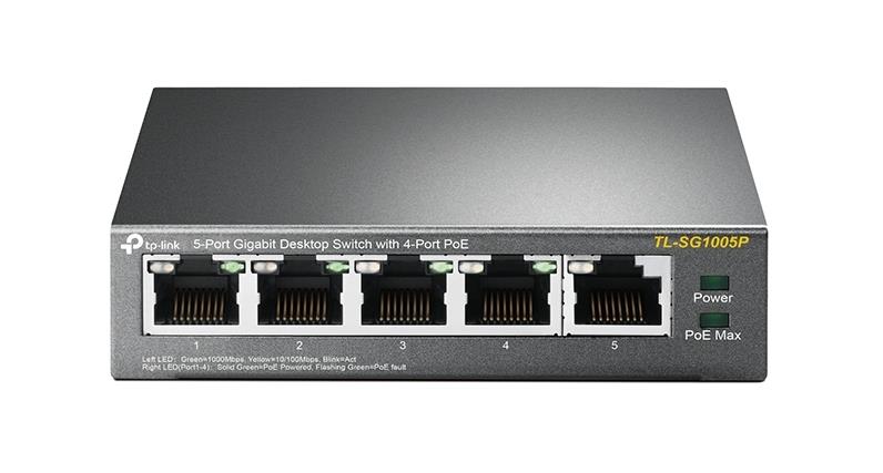TP-Link | TL-SG1005P | Unmanaged Switch | 5x Port | 1Gbit/s | 65W PoE