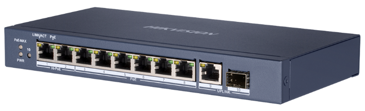 Hikvision | DS-3E0510HP-E | Unmanaged Hi-PoE Switch | 8x Port | 1Gbit/s | 110W PoE
