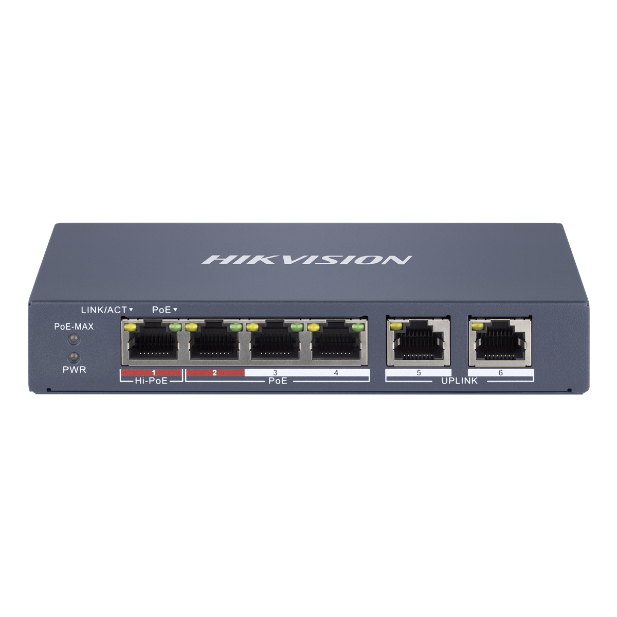 Hikvision | DS-3E1106HP-EI | HPP Managed | 4x Port | 100Mbit/s | 60W PoE