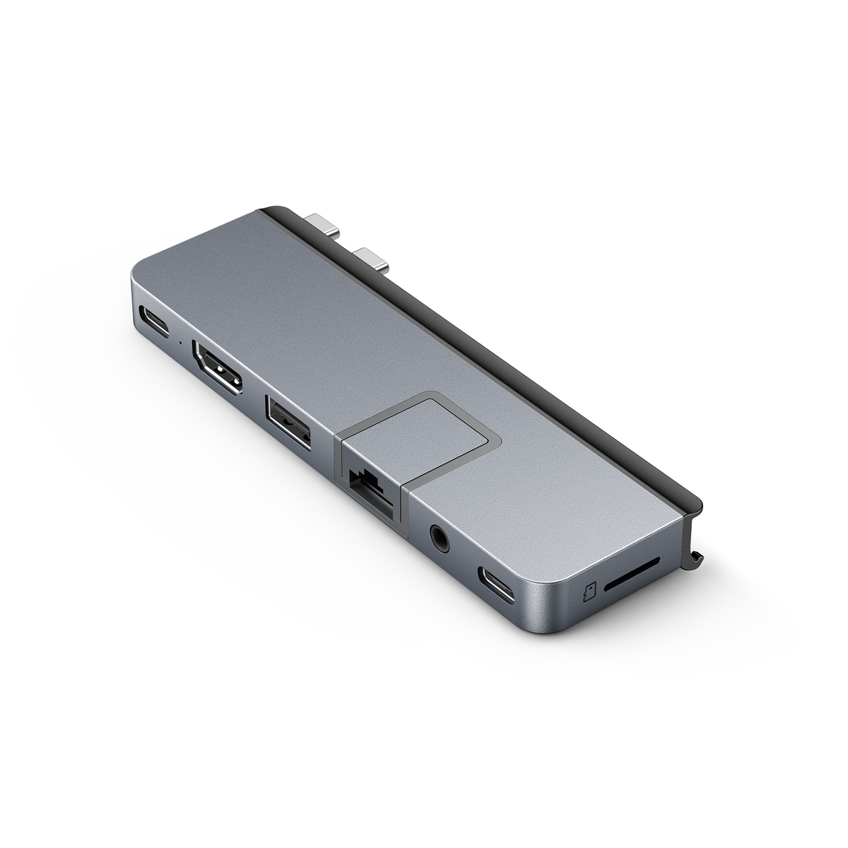 Hyper HyperDrive DUO PRO 7-in-2 USB-C Hub - Grey