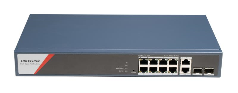 Hikvision DS-3E1512HP-SI-8P2T2F | 8x Port | 1Gbit/s | 130W PoE