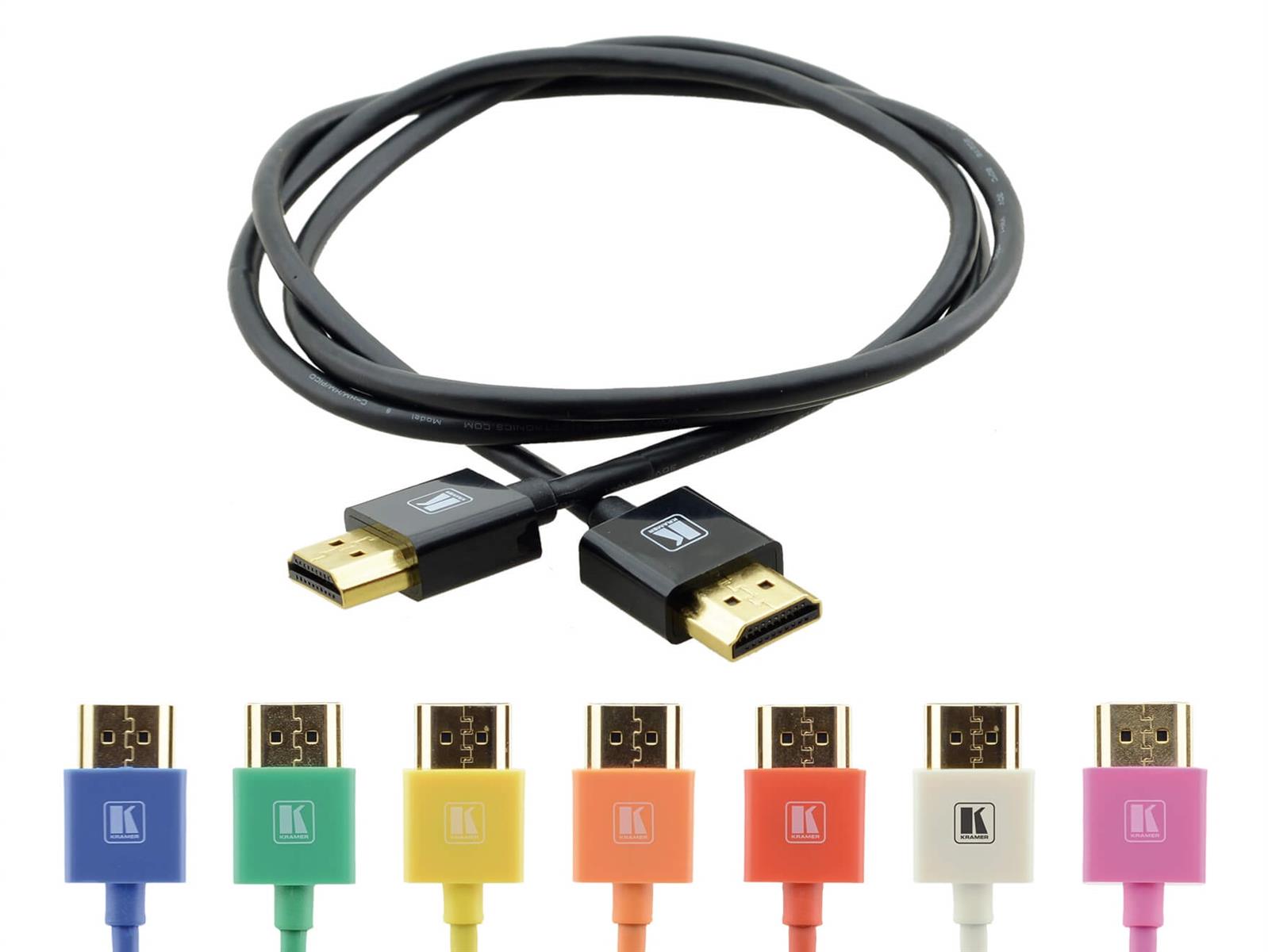 Kramer C-HM/HM/PICO | Ultra-Slim High-Speed | HDMI - HDMI | Max 3840x2160 60Hz 4:2:0 | Black | 3m