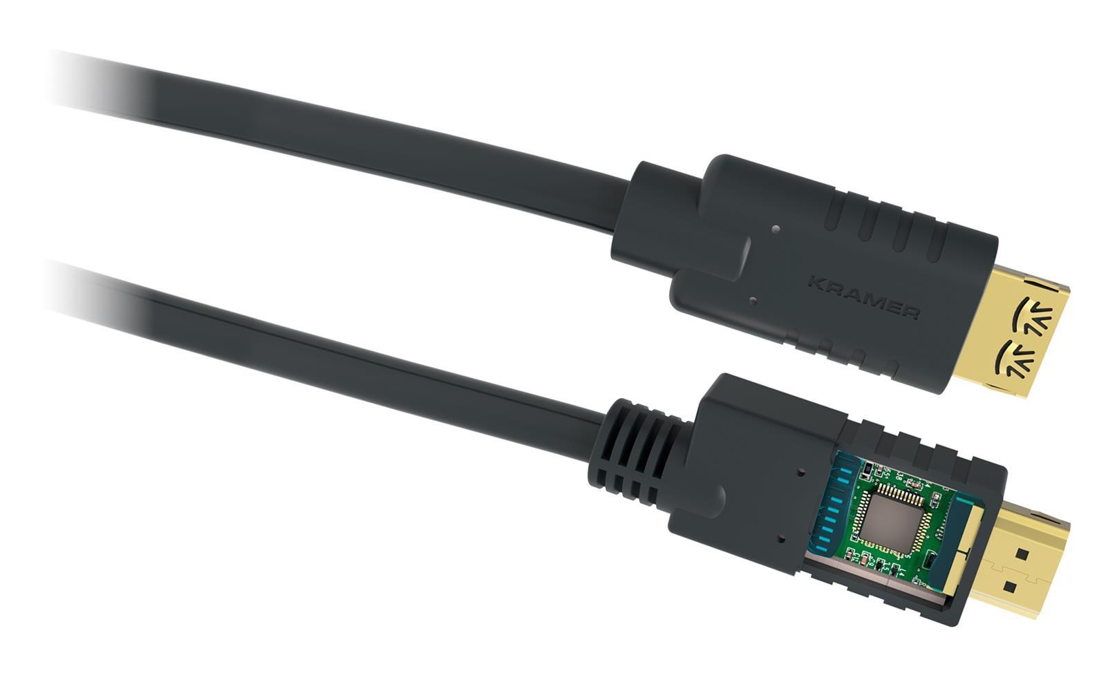 Kramer CA-HM | Active High Speed | HDMI - HDMI | Max 3840x2160 60Hz 4:4:4 | Black | 7.6m