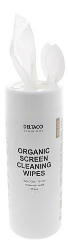 Screen cleaning cloths Organic, 60 wipes