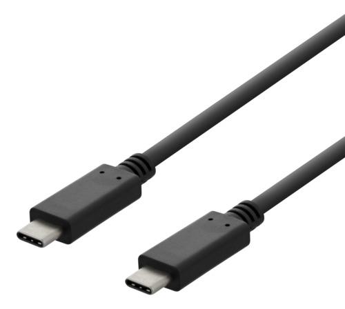 USB cable USB 2.0 Type C -> Type C ha, 1m, black