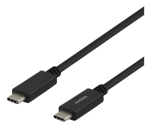 DELTACO | USB-C - USB-C | 3.1 Gen 1 | 1m | Black