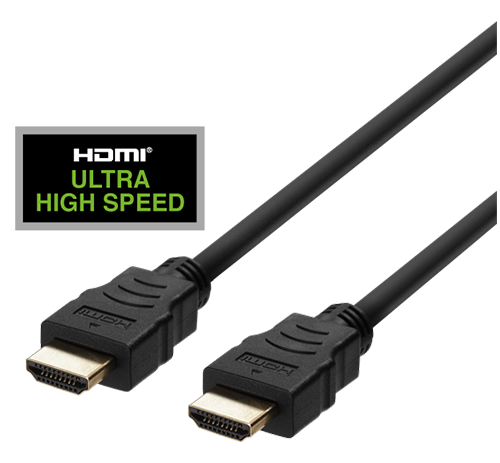 DELTACO HU-20 | HDMI Cable | HDMI - HDMI | Max 7680x4320 60Hz | Black | 2m