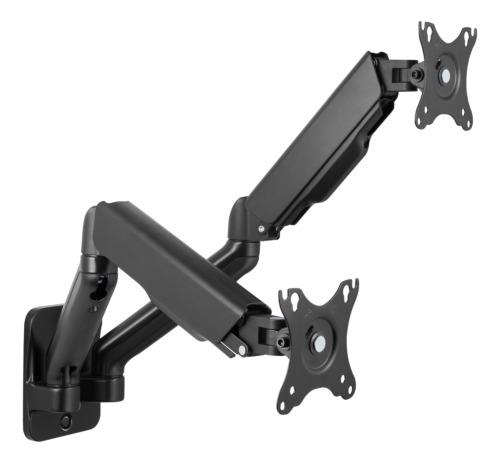 DELTACO ARM-0361 | Office wall dual monitor mount, 17"-32" | VESA | Max | Wall | Black