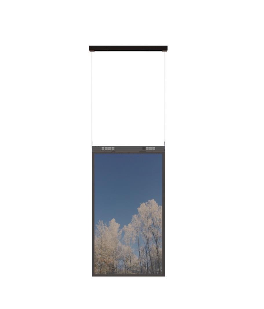 Hi-Nd Ceiling Solution | Samsung OMN-DS | 55" | Portrait | Ceiling | Black |
