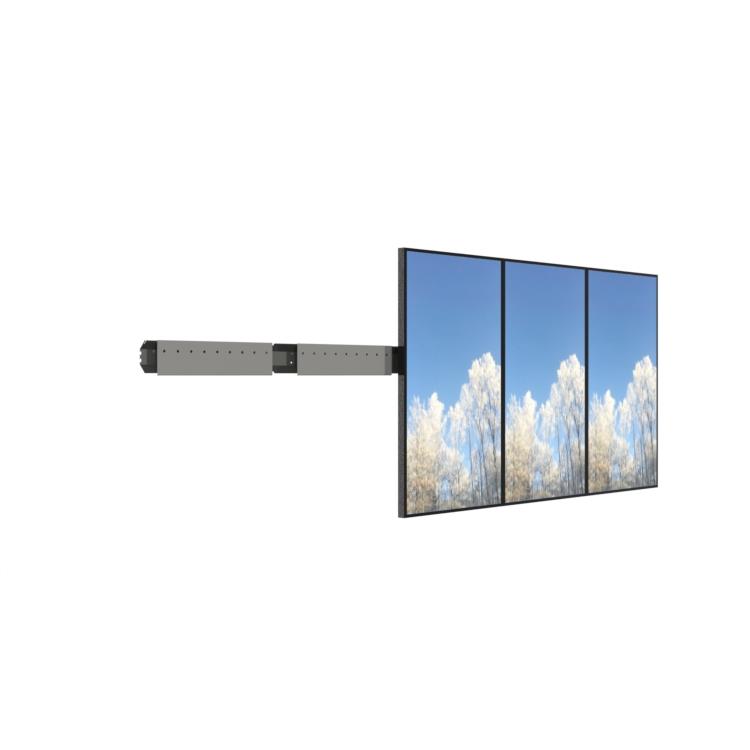 Hi-Nd Videorow Wall Portrait | 5x50" Samsung QM50C & QH50C | VESA 200x200-400x400 | Max | Grey