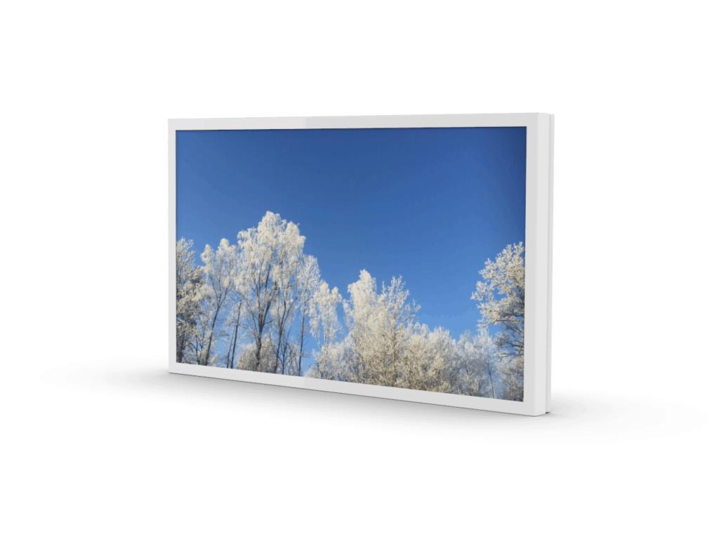 Hi-Nd Wall Casing EASY | for Samsung QM55C, LG 55UM5N-E, 55UH5N-E | 55" | Landscape | Wall | White |