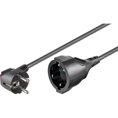DELTACO Power Cord | Extension cord | CEE 7/7 - CEE 7/4 | 5m | Black