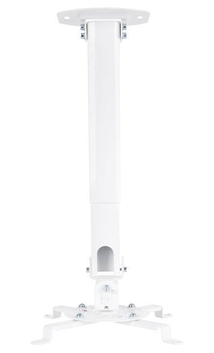 Multibrackets M Universal Projector Mount | Adjustable 380mm 580mm | Ceiling | Max 13.5kg | White