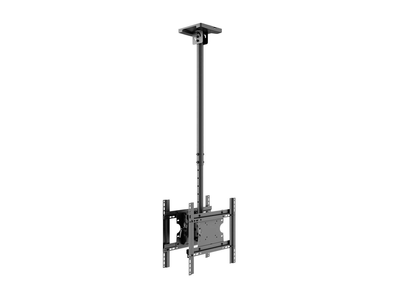 Multibrackets M Public Ceilingmount Medium Back to Back Black 3000 | Fixed 3130mm | VESA 100x100-400x400 | Max 60kg | Black