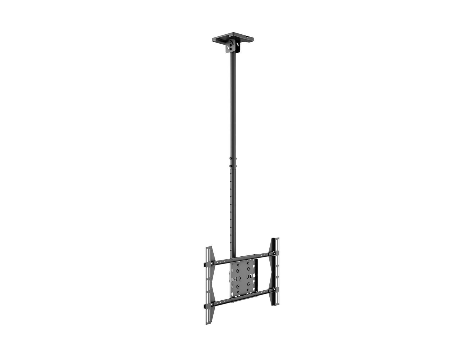 Multibrackets M Public Ceilingmount Large Single Black 3000 | Adjustable 3130mm | VESA 200x200-600x400 | Max 40kg | Black
