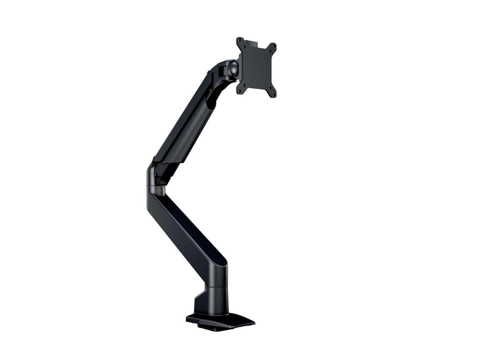 Multibrackets M VESA Gas Lift Arm Single Black | VESA 75x75-100x100 | Max 10kg | Desk clamp | Black