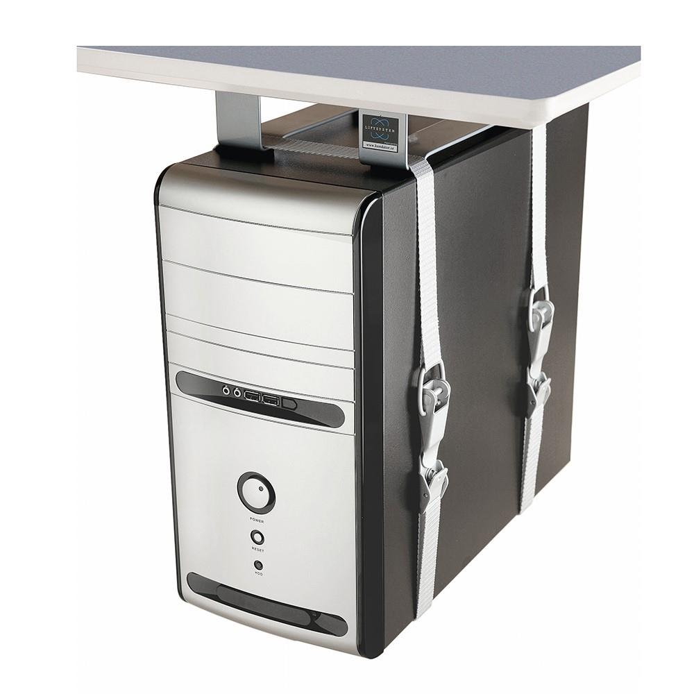 Axessline LiftFix Holder - CPU holder including 60 mm spacer, silver