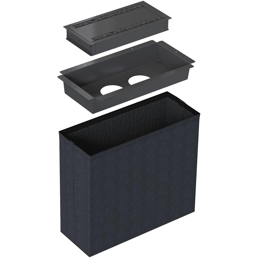 Forming Function Powerdot Conference Flex 01 - Adaptable kit for 2 Powerdots, small | Exkluding Powerdots | Table, lid 2-way | Modular | Black
