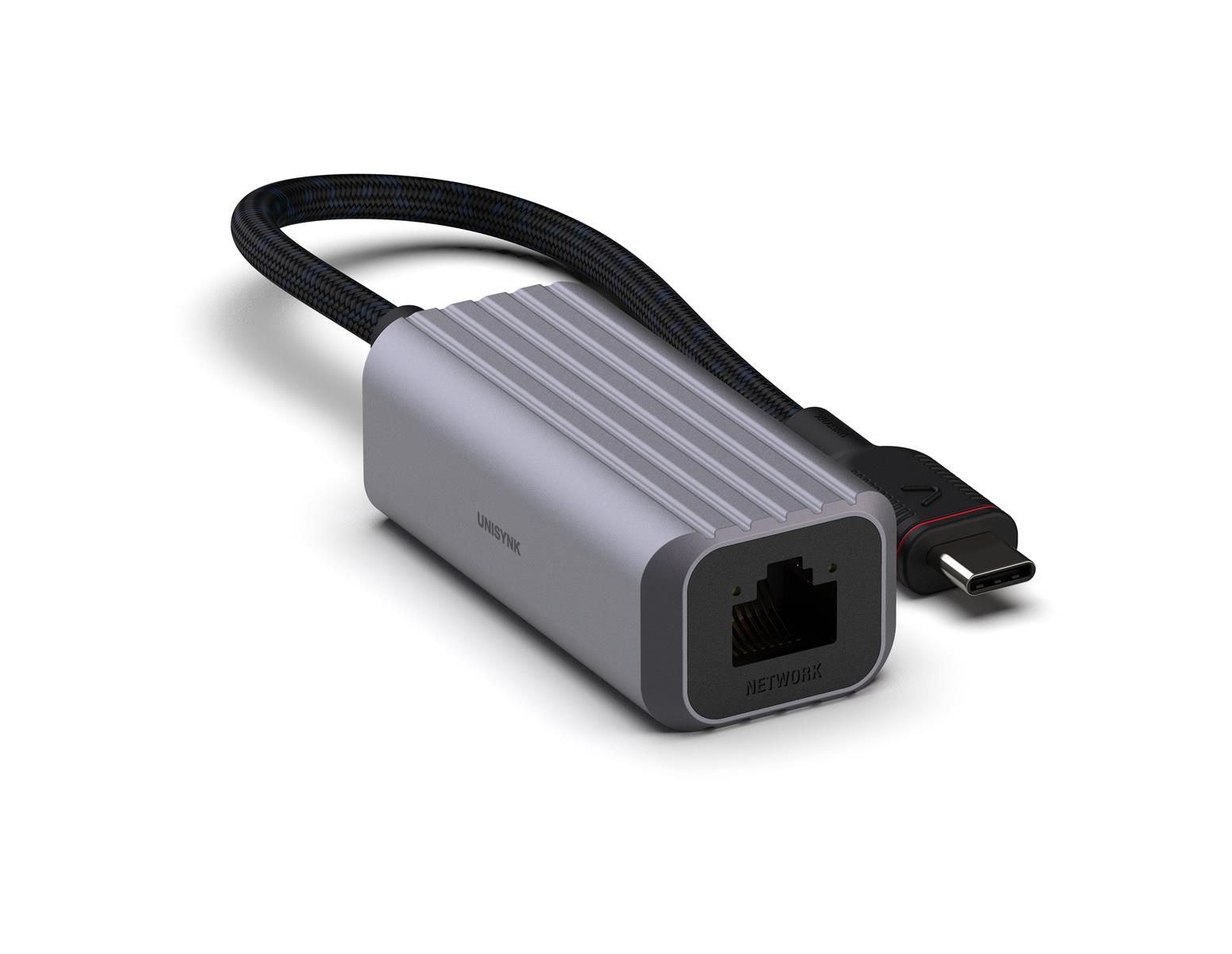 Unisynk USB-C to Network Adapter Grey