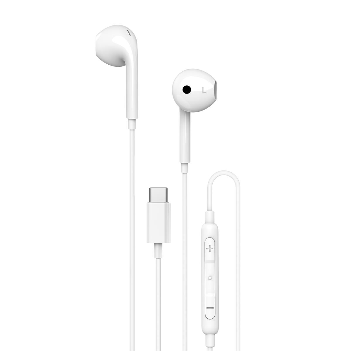 Unisynk In-Ear Headphones USB-C White