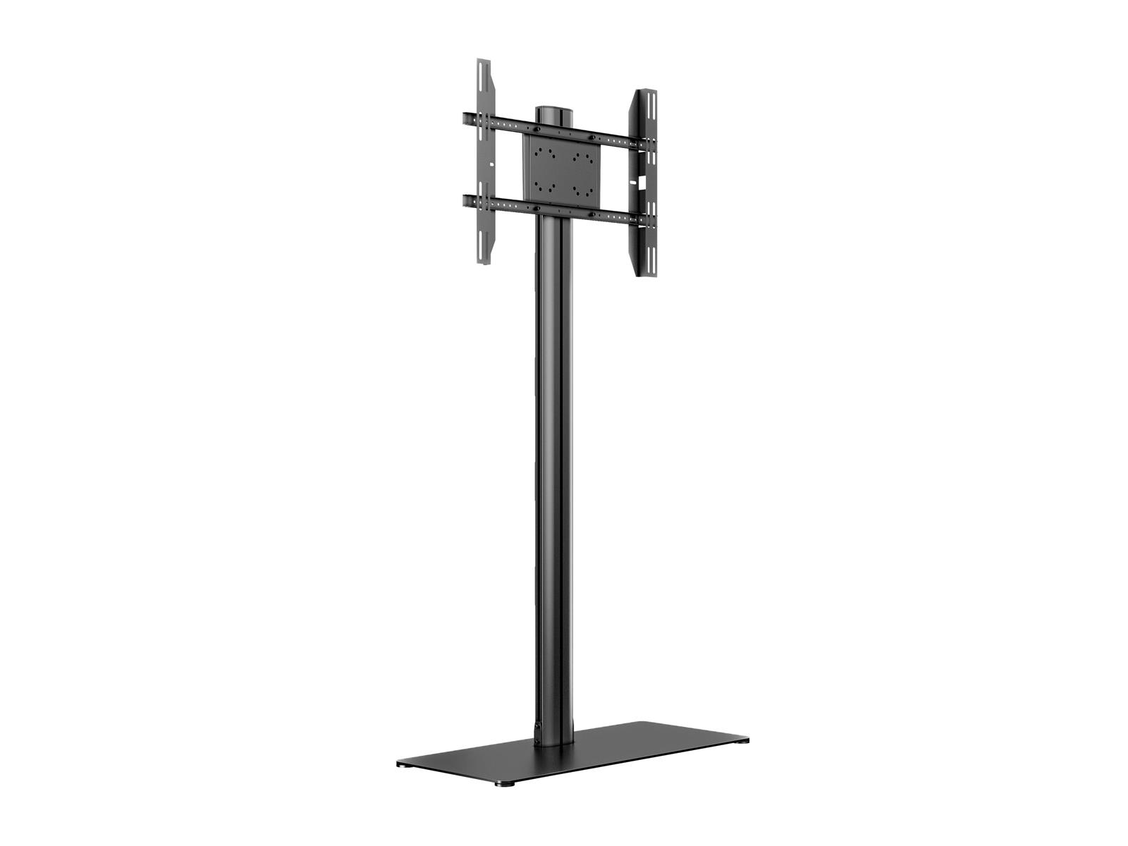 Multibrackets M Display Stand 180 Single Black w. Floorbase | Fixed 1800mm | VESA 200x200-700x400 | Max 50kg | Black
