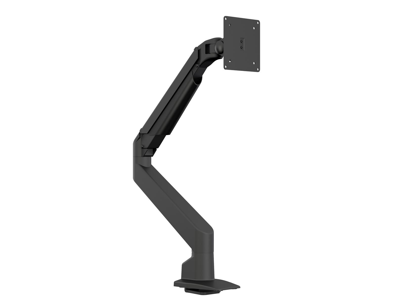 Multibrackets M VESA Gas Lift Arm Single Black HD | VESA 75x75-100x100 | Max 21kg | Desk clamp | Black