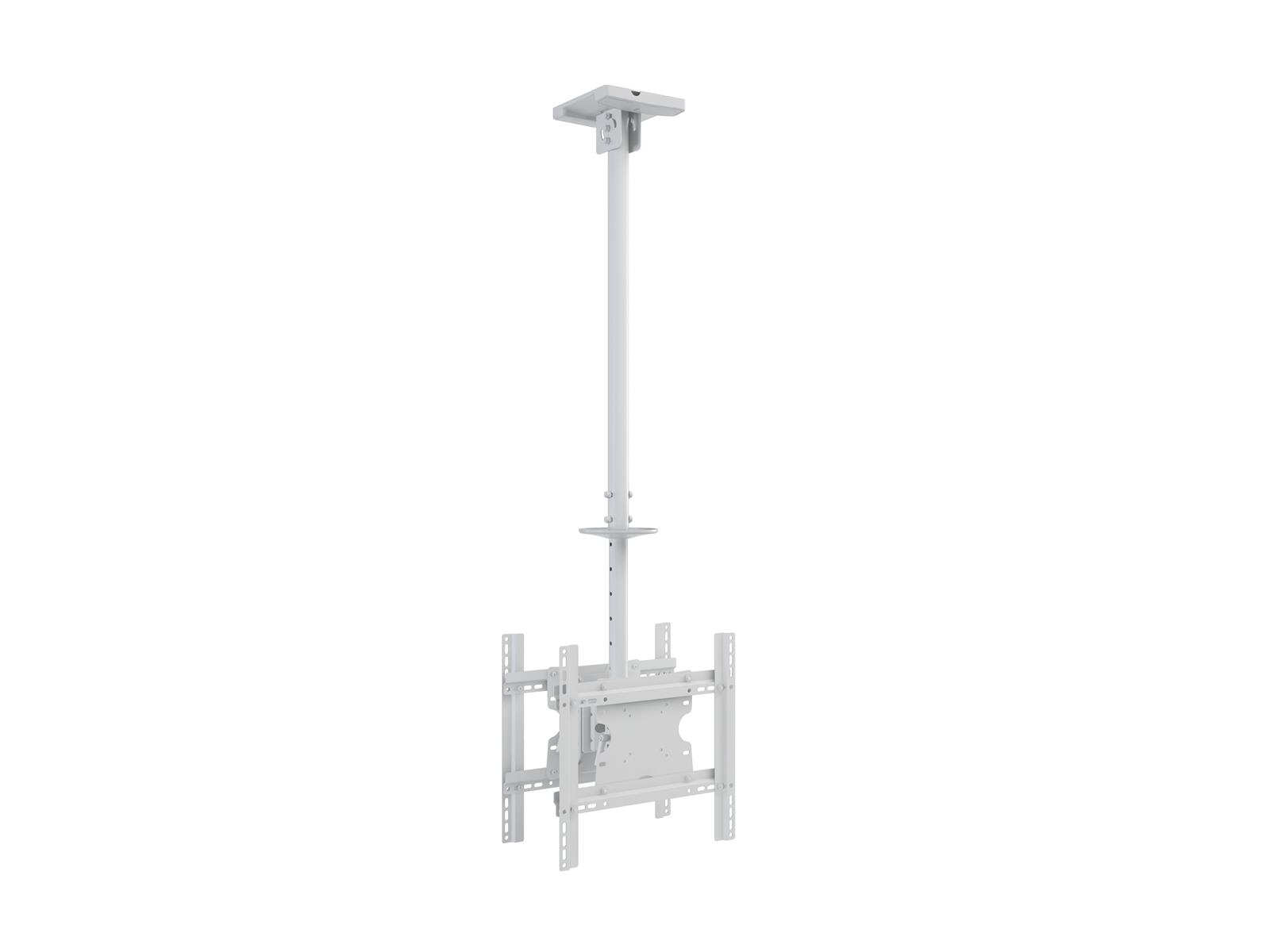 Multibrackets M Public Ceilingmount Medium Back to Back White 3000 | Fixed 3130mm | VESA 200x100-400x400 | Max 60kg | White