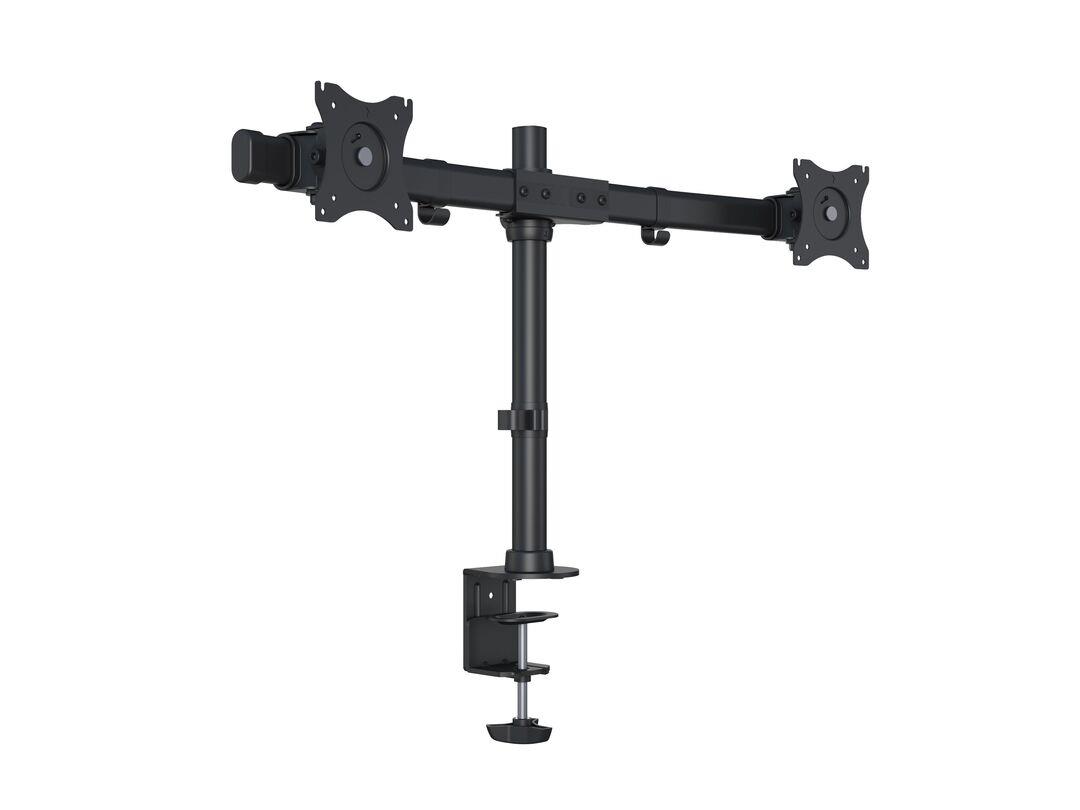 Multibrackets M Deskmount Basic Dual | VESA 75x75-100x100 | Max 8kg | Desk clamp | Black