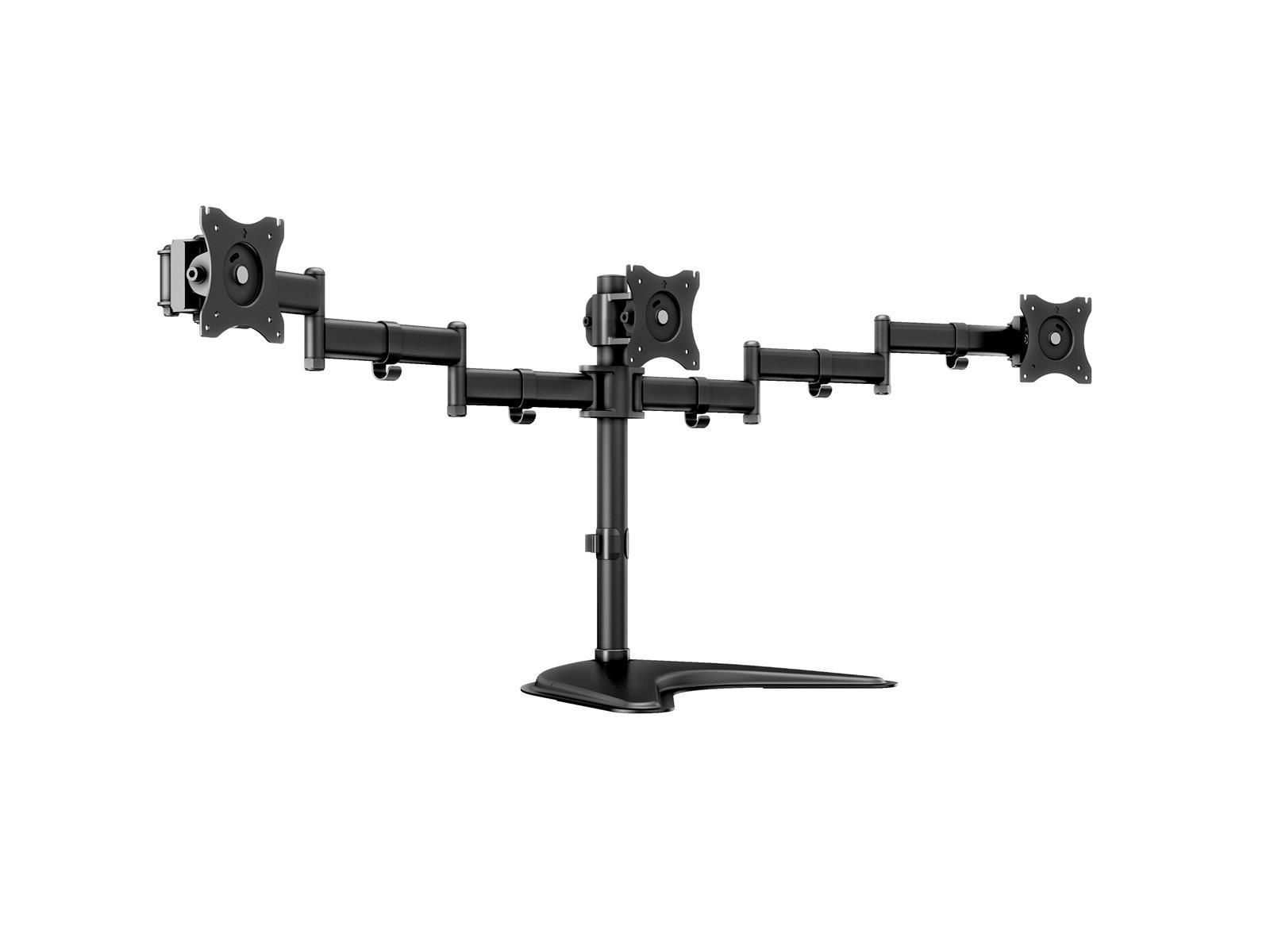 Multibrackets M Deskstand Basic Triple | VESA 75x75-100x100 | Max 8kg | Tablestand | Black
