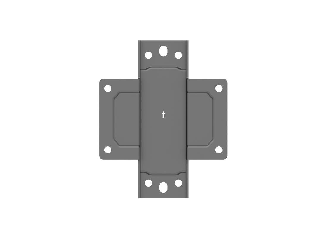 Multibrackets M Pro Series - Pole Clamp Plate | Steel | Black