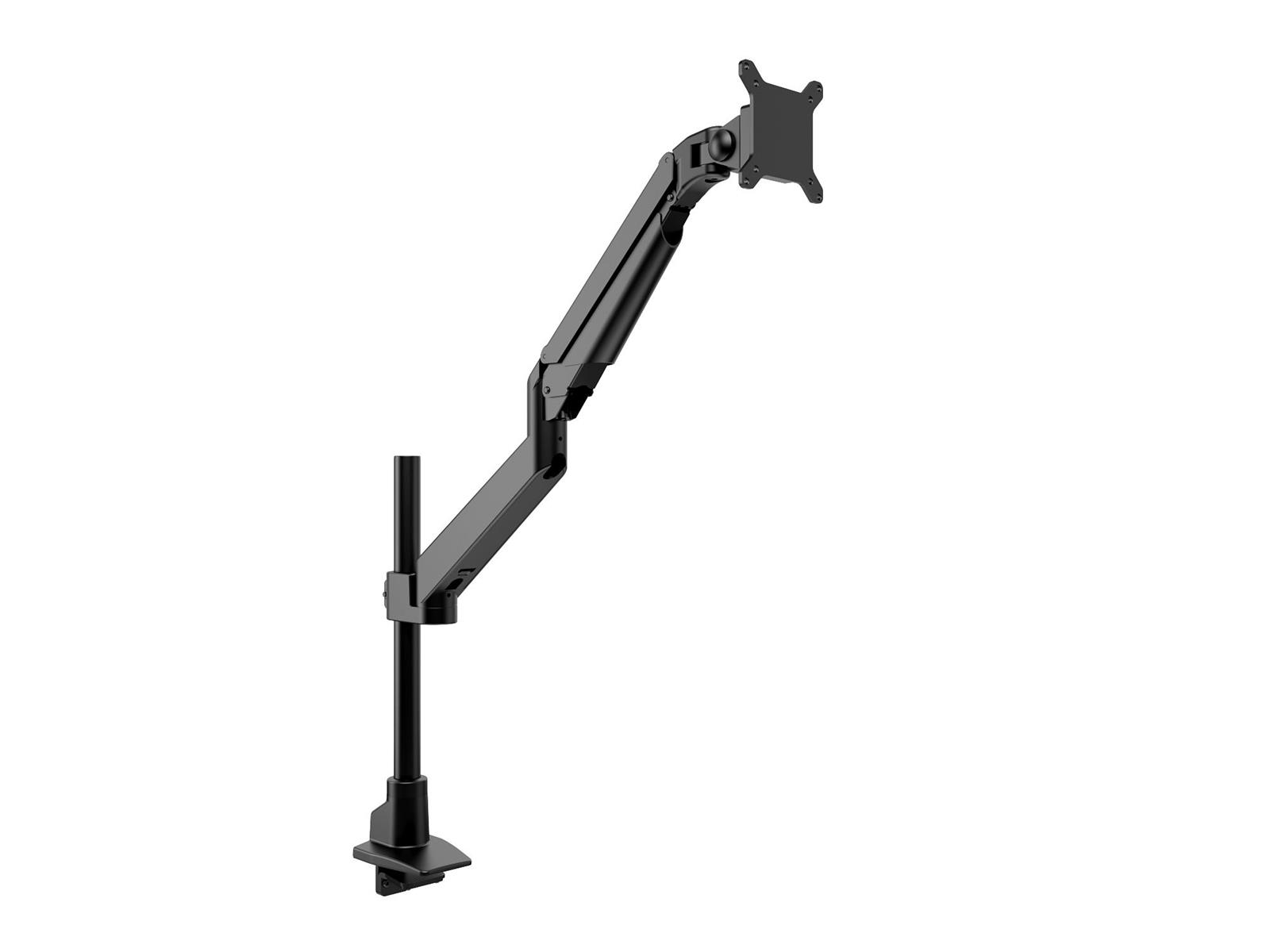 Multibrackets M VESA Gas Lift Arm Basic Single Pole | VESA 75x75 - 100x100 | Max 10kg | Desk clamp | Black