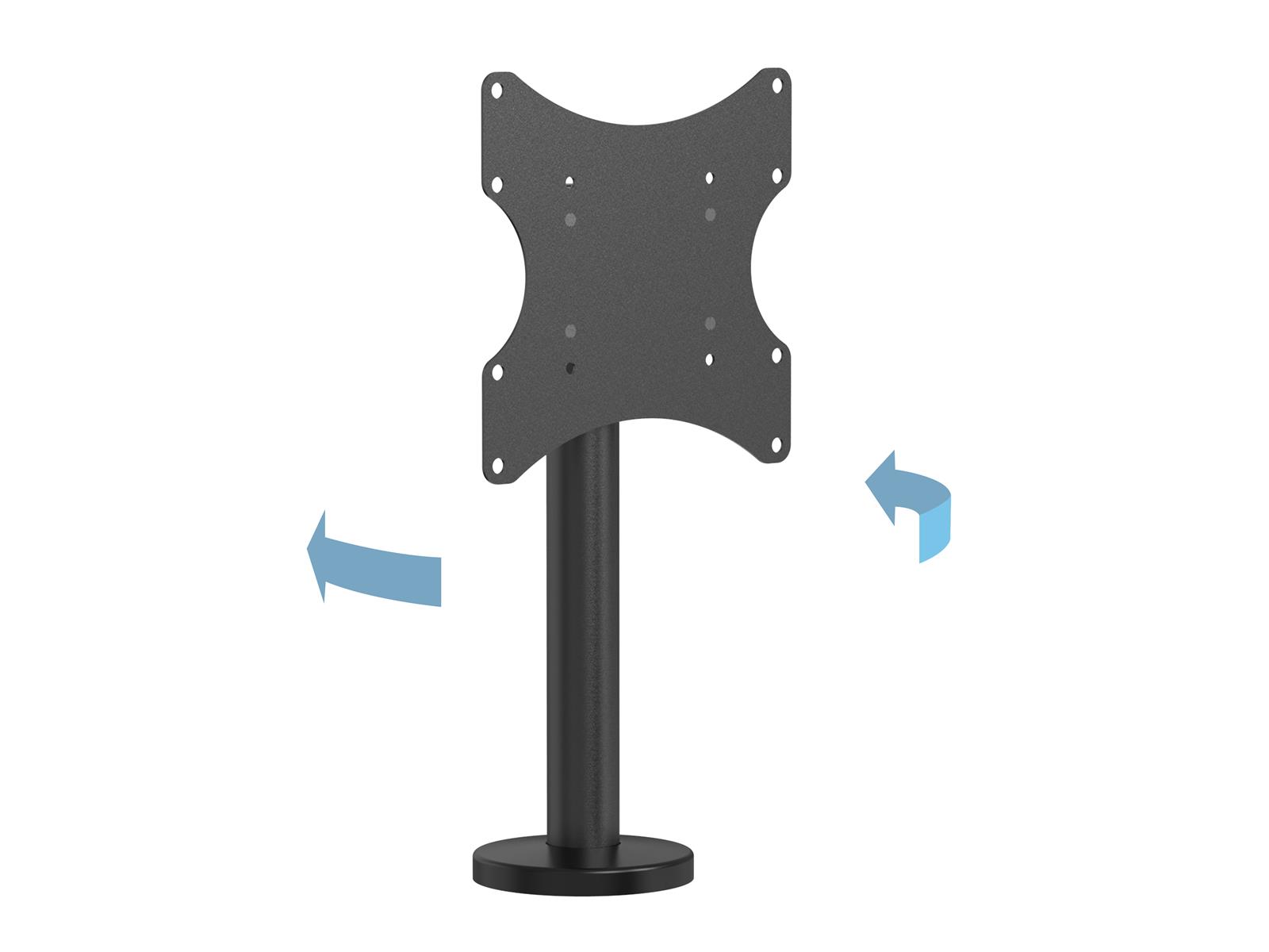 Multibrackets M VESA Bolt Down TV-mount Turn 200 MAX | VESA 100x100-200x200 | Max 30kg | Black