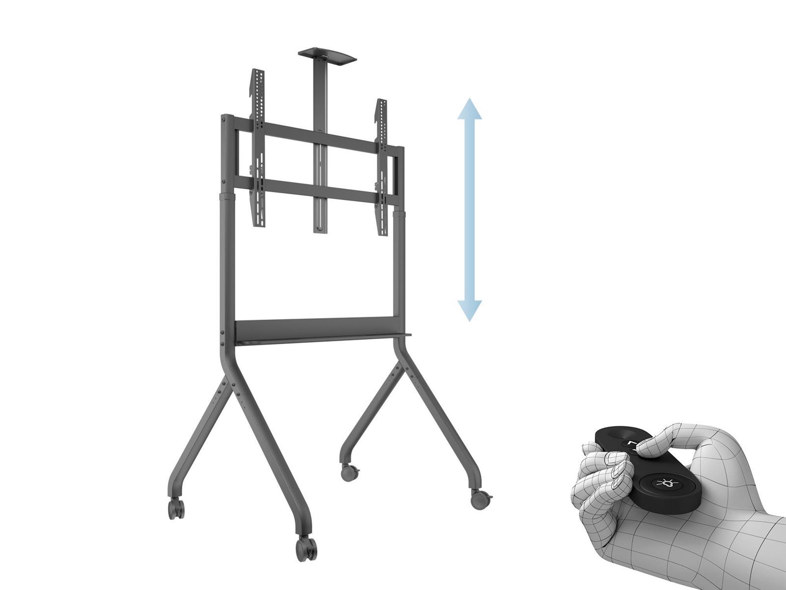 Multibrackets M Motorized Collaboration Floorstand 55"-86" | Adjustable | VESA 200x200-900x600 | Max 90kg | Grey