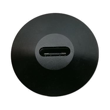 Ochno Socket USB-C | Charging only, with locking screw | Black
