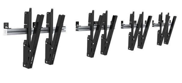 SMS Multi Display Wall Tilt | VESA 100x100-900x400 | Max 100kg | Black