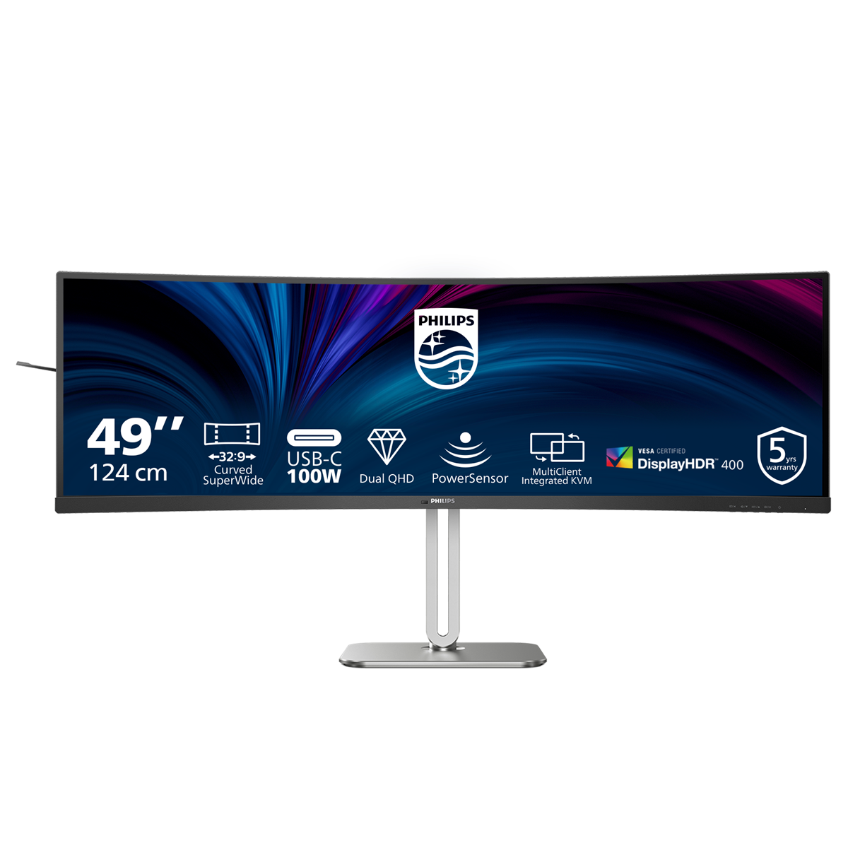 Philips 48.8" 49B2U5900C | 5120x1440 | VA | Curved | 4ms | 75Hz | 5years