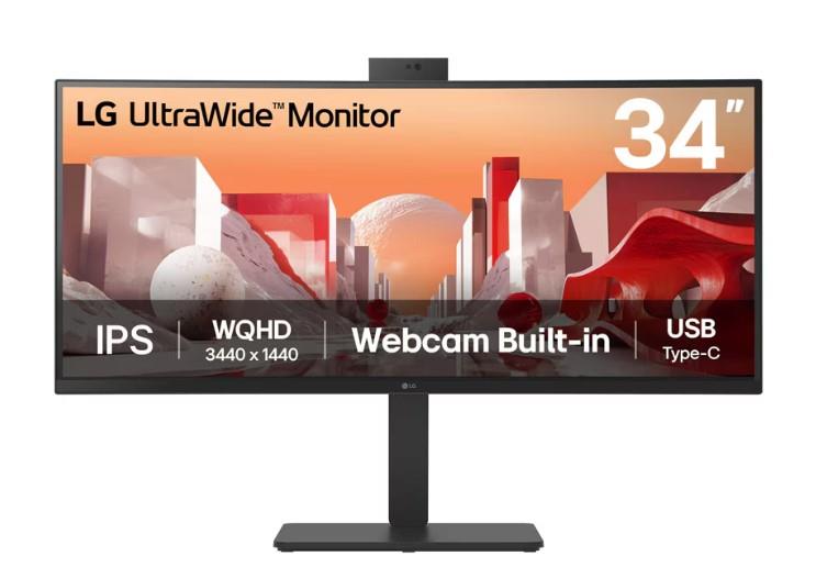 LG 34" B2B 34BA85QE Webcam | 3440x1440 | IPS | Curved 3800R | 5ms | 60Hz | 3years