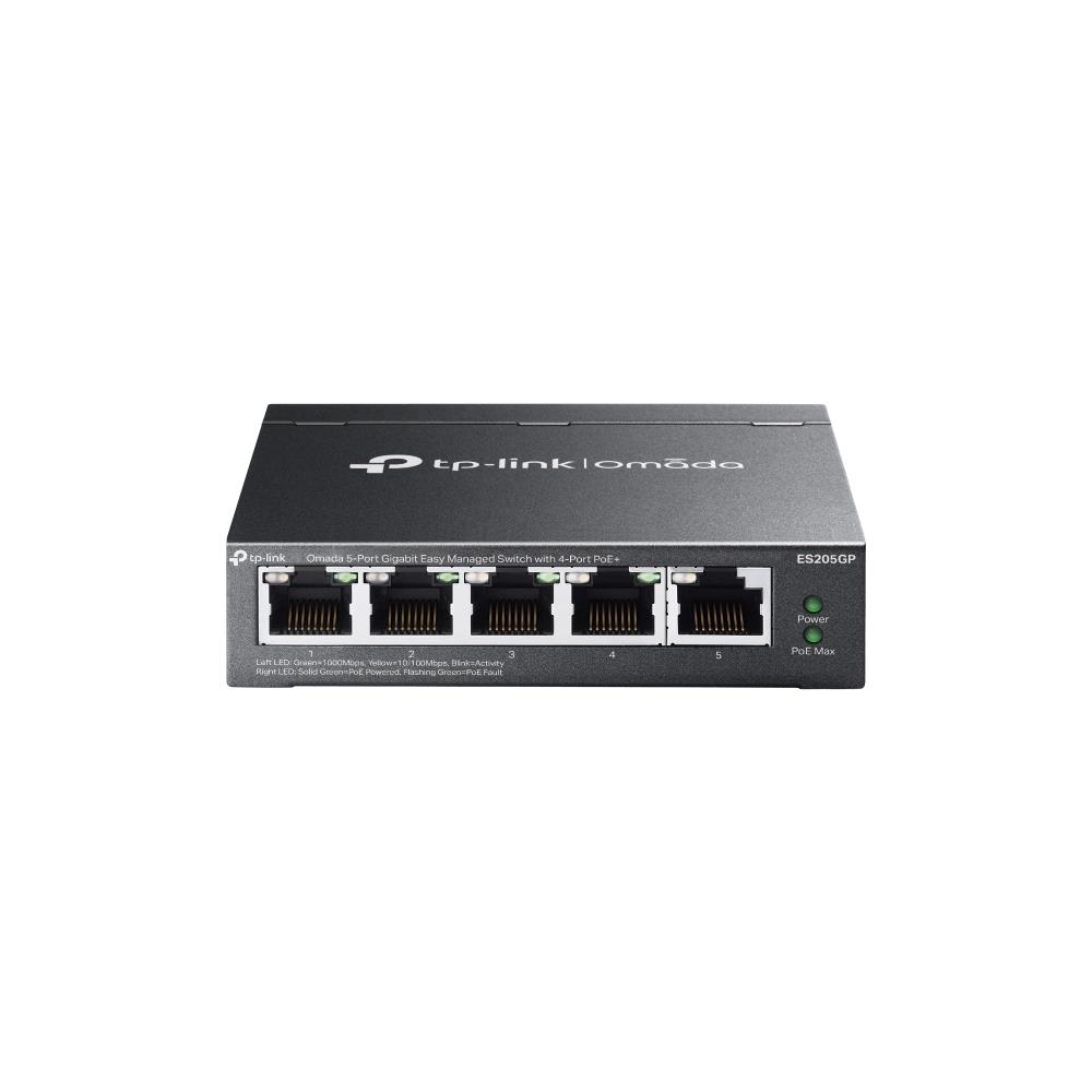 TP-Link ES205GP | Omada Easy Managed Switch | 5x Port | 1Gbit/s | 65W PoE