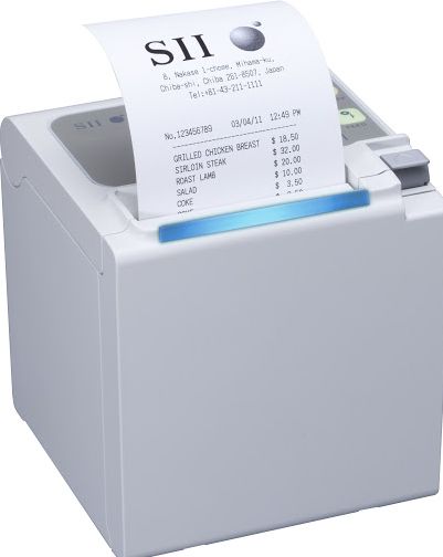 Cash register printer / receipt printer Seiko RP-E10, USB, white (light gray) (RP-E10-W3FJ1-U-C5 )